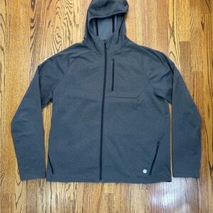 L. L. Bean Men's Hooded Zip Jacket - Charcoal Gray
